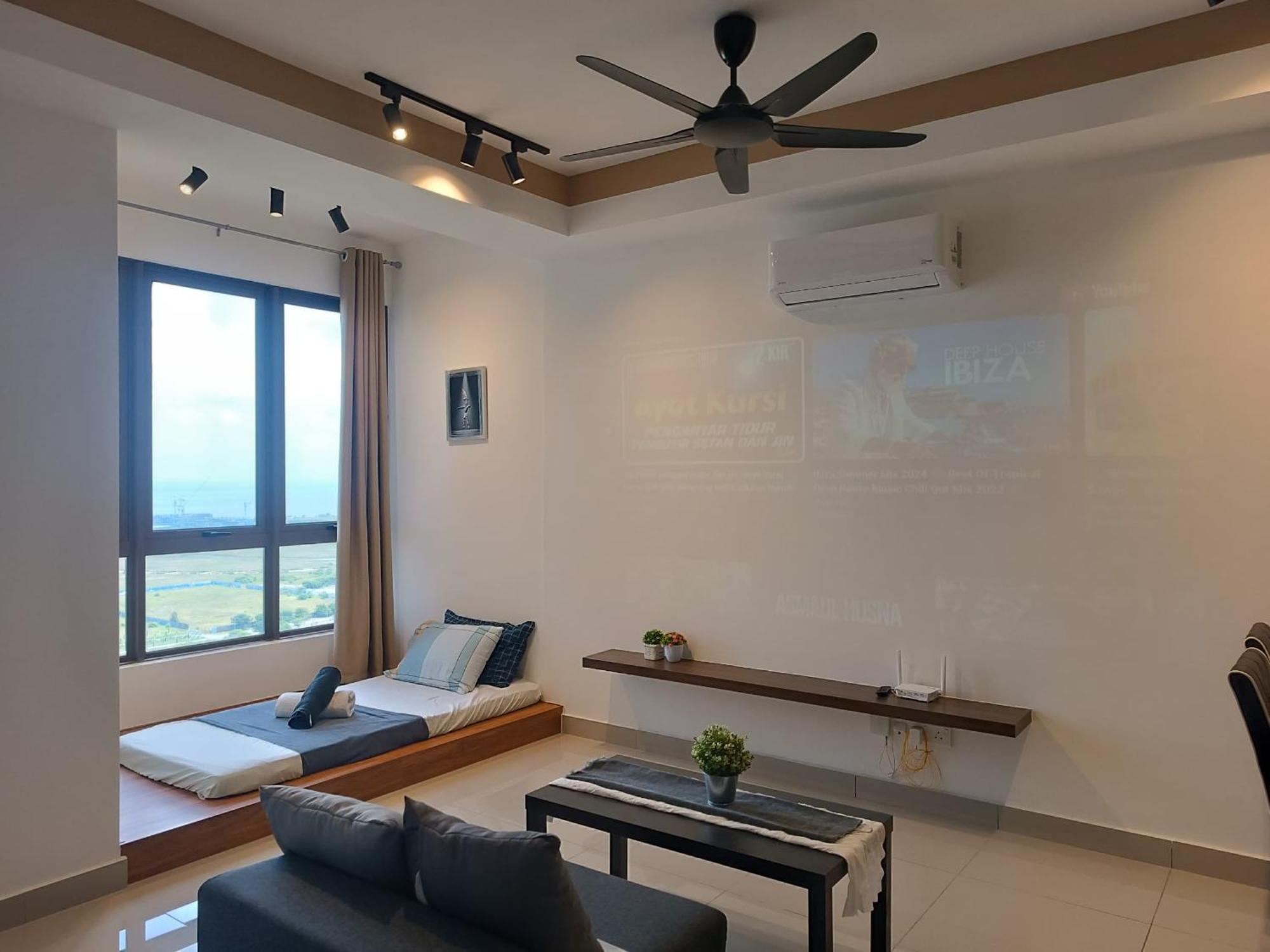 Pangsapuri Bali Melaka Seaview Waterpark 2-5Pax 5Minjonker Projector *